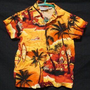 ROYAL HAWAIIAN CREATION | size 6 | Fabulous Button-Up Short Sleeve Graphic Shirt